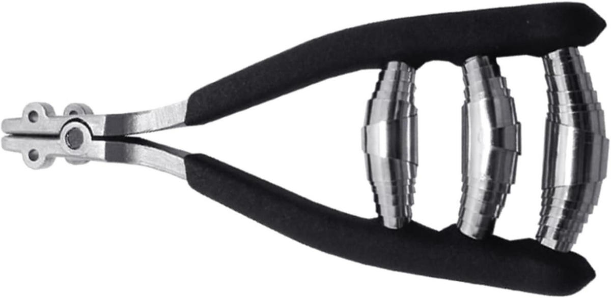 ZANGE – Für das Besaiten von Tennis- und Badmintonschlägern – Schwarz - Schwarz, Metall (8.5/4.5/2cm) - DCA