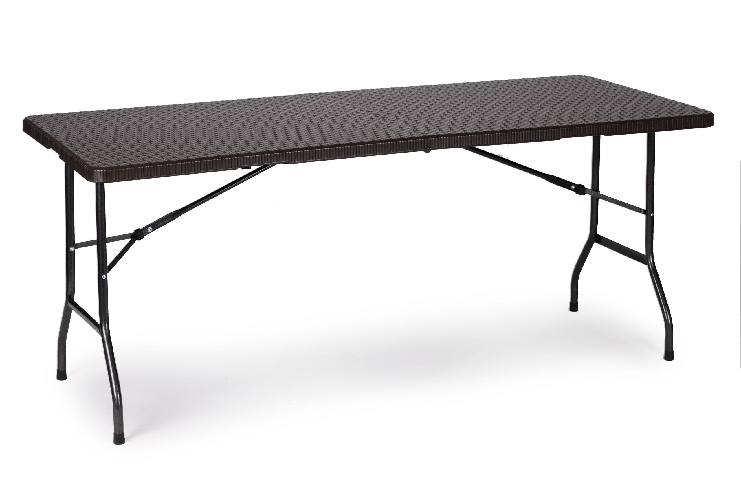 GARTENTISCH klappbar 180 x 75 cm - Dunkelbraun, Kunststoff (180/75/74cm) - Mat-Haus