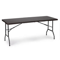 GARTENTISCH klappbar 180 x 75 cm - Dunkelbraun, Kunststoff (180/75/74cm) - Mat-Haus