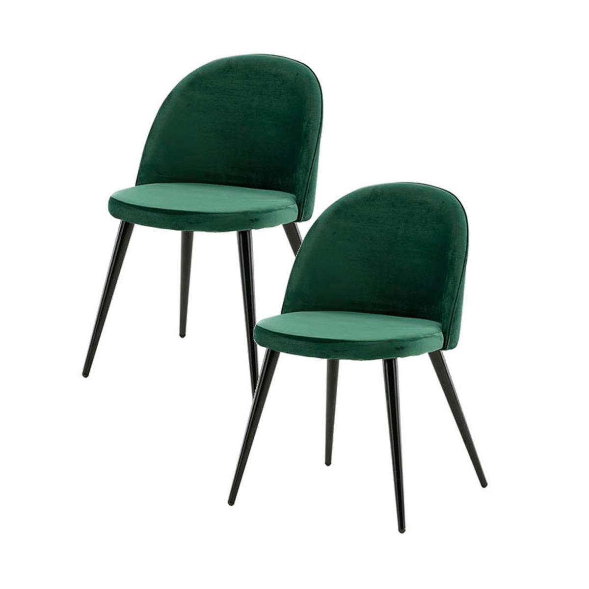 STUHL 2er-Set grün - Grün, Textil (50/77/57cm) - ebuy24