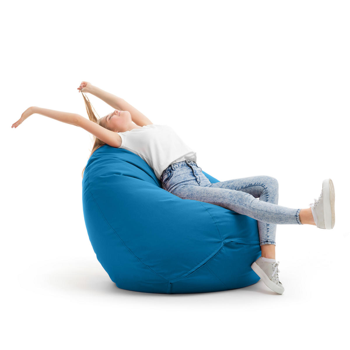 SITZSACK Classico S blau, Indoor- und Outdoor Bean Bag - Blau, Kunststoff/Textil (70/60/70cm) - Bruni