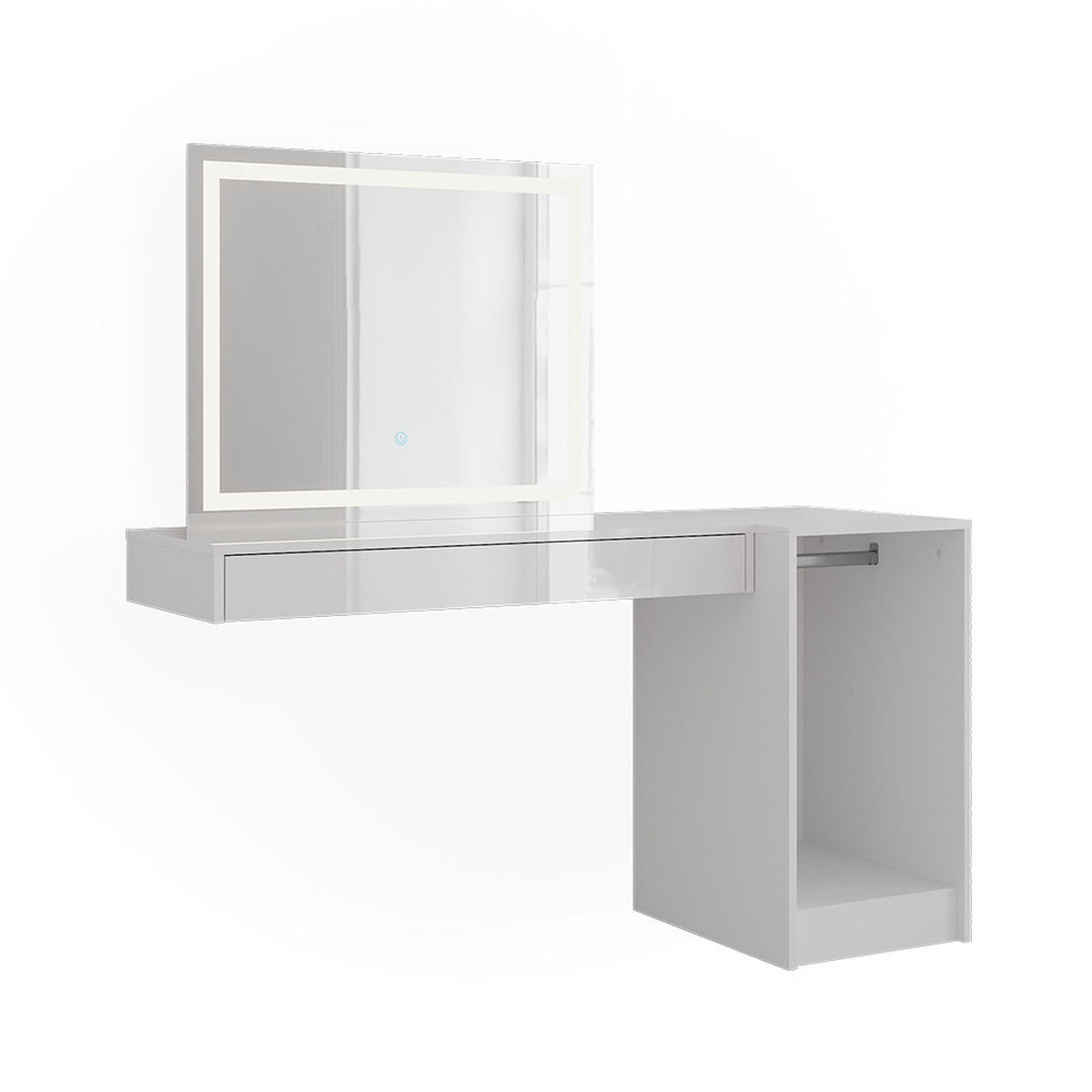 TOALETNÍ STOLEK Sherry Bílá - bílá, kompozitní dřevo (100/12/40.1cm) - Vicco