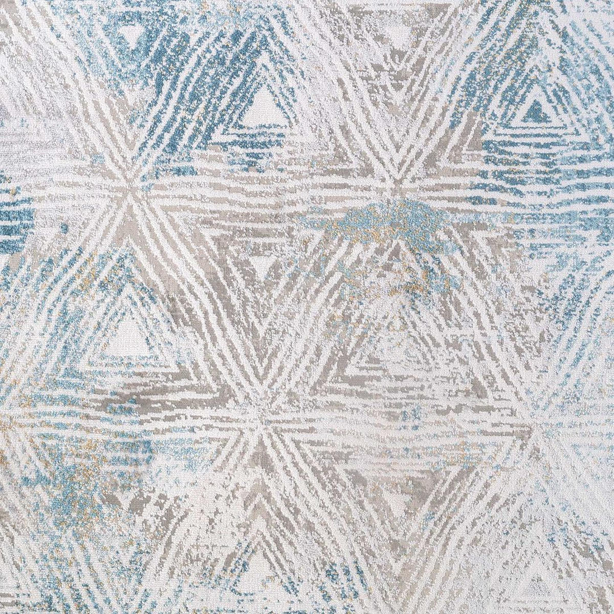 WEBTEPPICH William Times Blau - Blau, Textil (200/290cm) - Kukoon Rugs