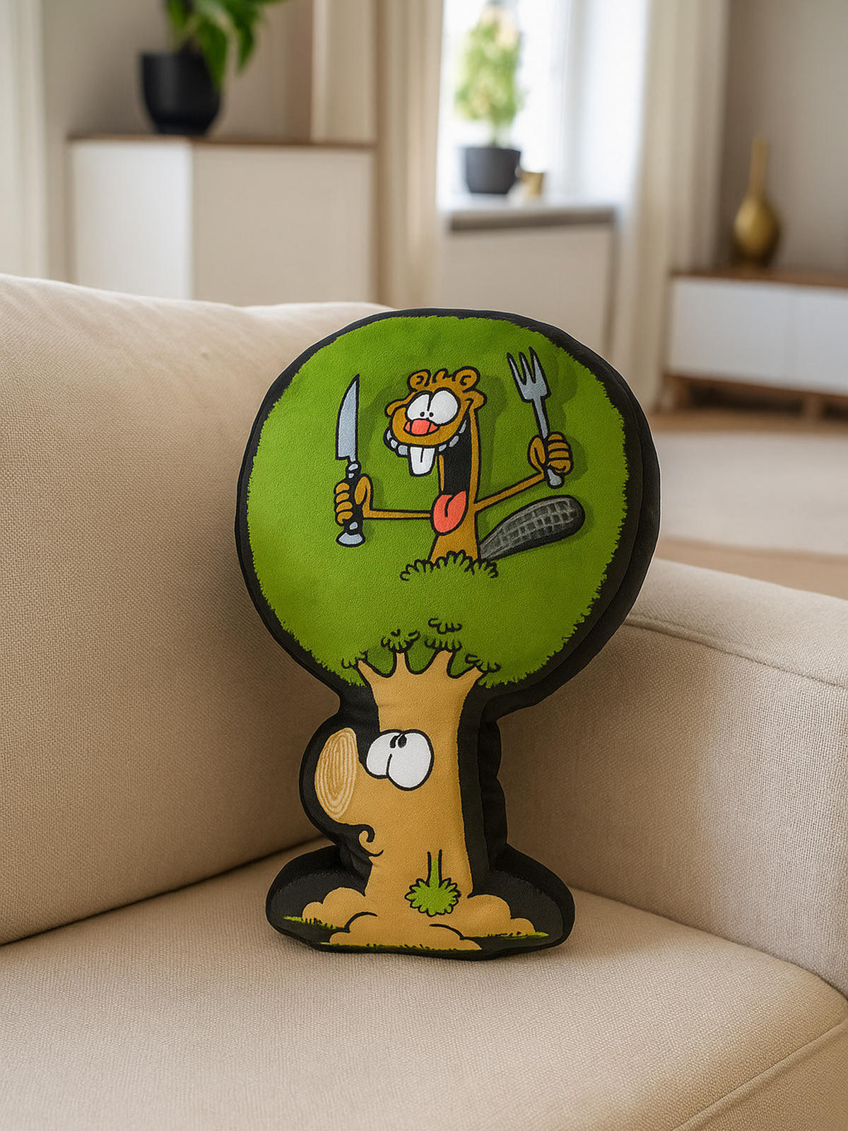 ZIERKISSEN Ralph Ruthe Baum Mehrfarbig 51 x 31 cm - Multicolor, Textil (31/51cm) - United Labels