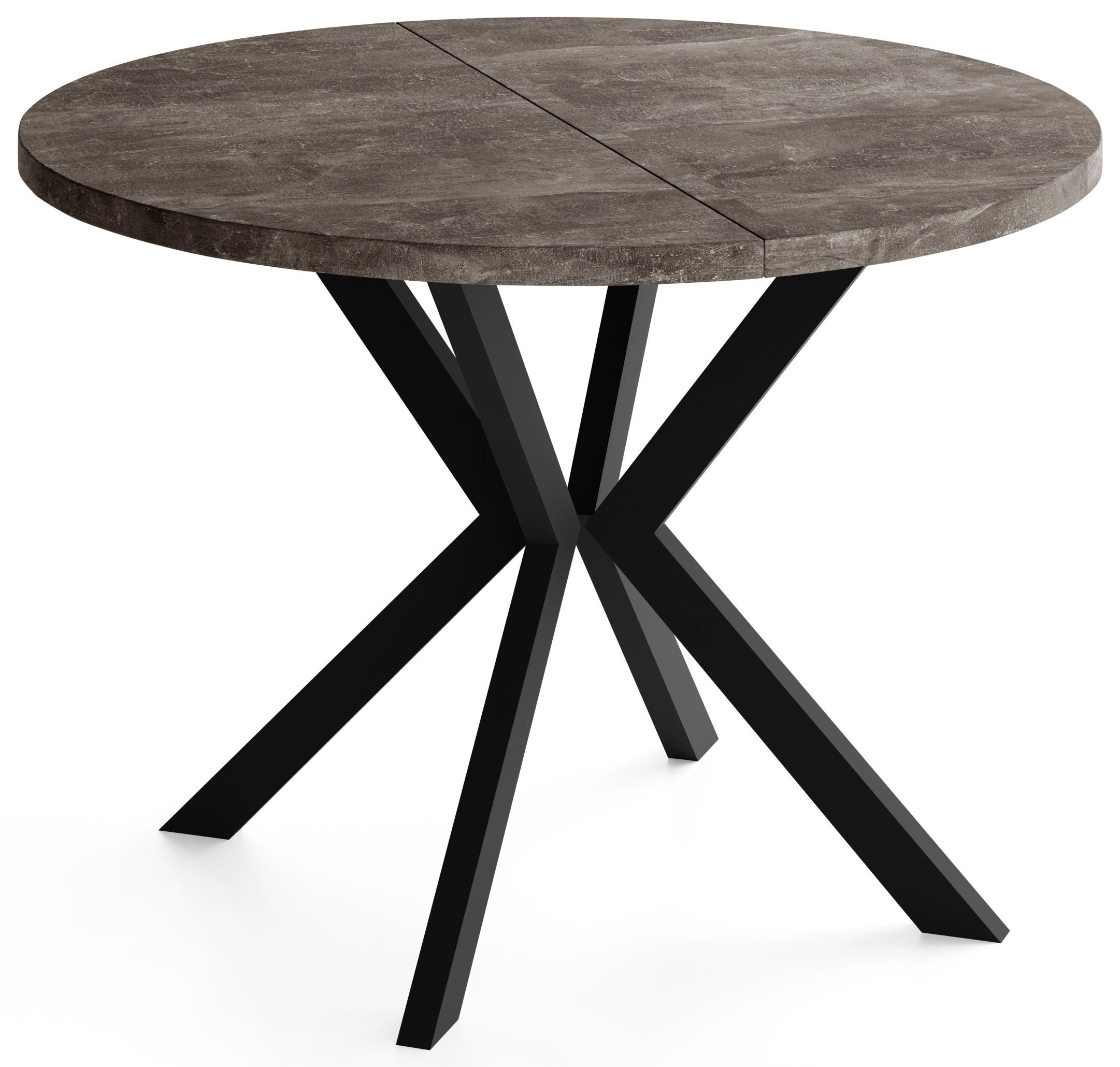 WFL Group Runder Dunkelgrau 200x76x120 cm