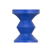 BEISTELLTISCH - 35.5 cm x 35.5 cm - Metall - Blau ZOLIMI - Blau, Metall (35.5/35.5/46cm) - Vente-Unique
