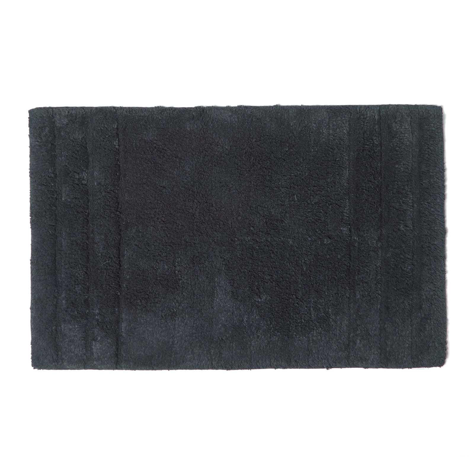 BADEMATTE Spa Supreme 50/80 cm, Baumwolle - Schwarz, Textil (50/80cm) - Homescapes