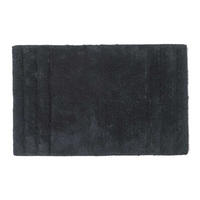 BADEMATTE Spa Supreme 50/80 cm, Baumwolle - Schwarz, Textil (50/80cm) - Homescapes