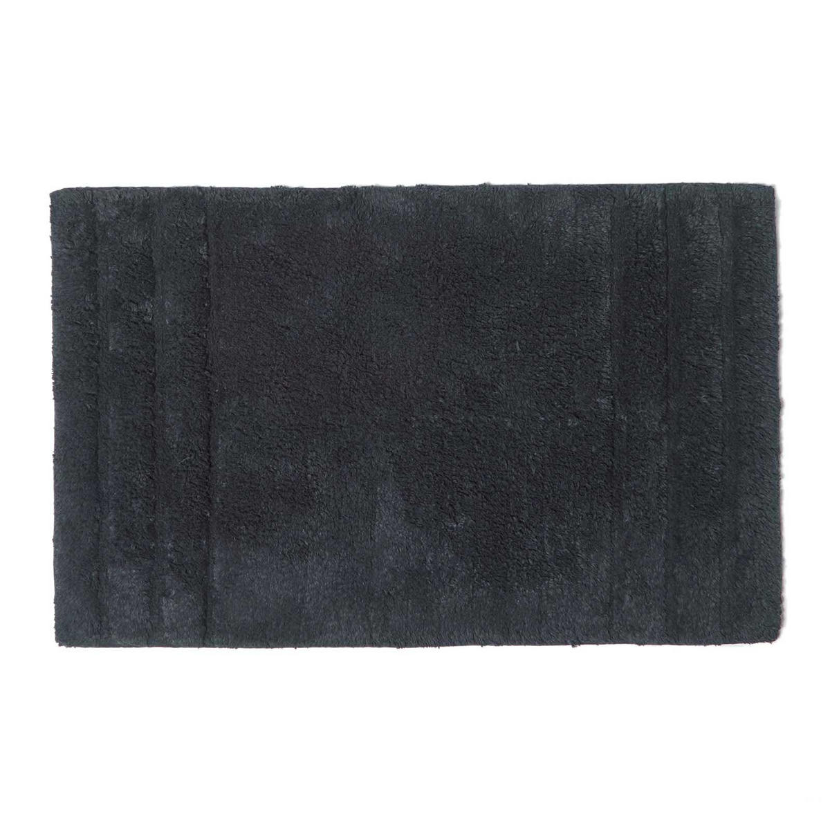 BADEMATTE Spa Supreme 50/80 cm, Baumwolle - Schwarz, Textil (50/80cm) - Homescapes