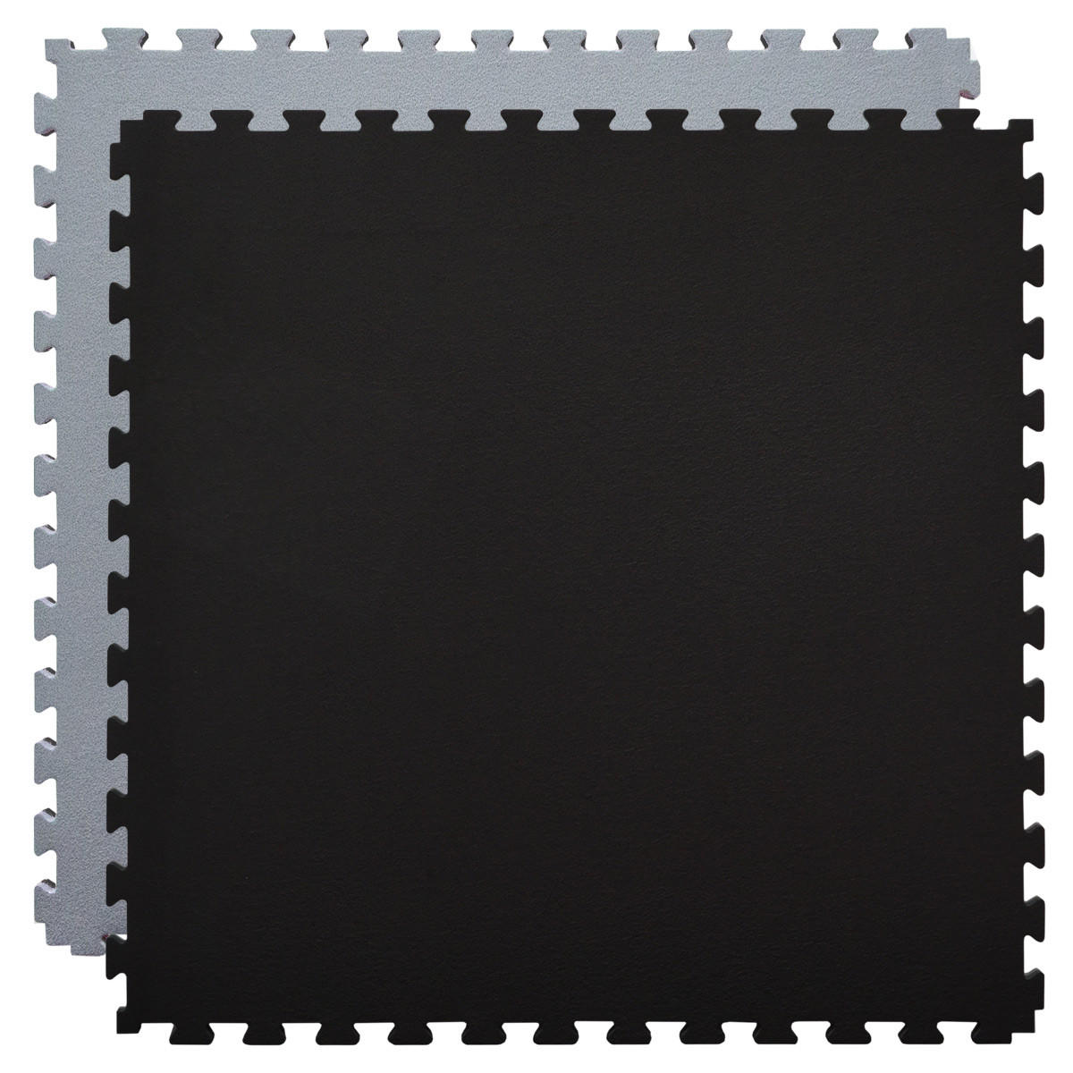 PUZZLEMATTE 90x90x2 cm, Schwarz - Schwarz, Kunststoff (90/90cm) - eyepower