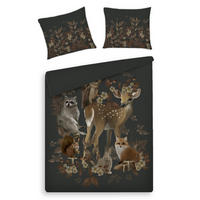 BETTWÄSCHE Vilderis - Dunkelbraun, Textil (160/200cm) - home&you