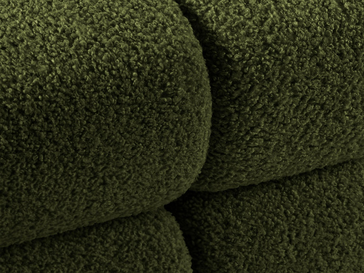 SOFA modular Bellis aus Boucle grün 3 Sitzplätze - Grün, Textil (94/70/282cm) - Micadoni