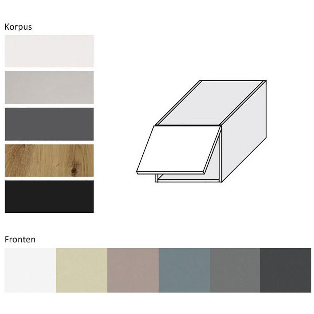 Thumbnail - Feldmann-Wohnen Klapphängeschrank, Grau, Grau, Holz, 1 Fächer, Rechteckig, 40x36x59 cm, Küchen, Küchenmöbel, Küchenschrä...