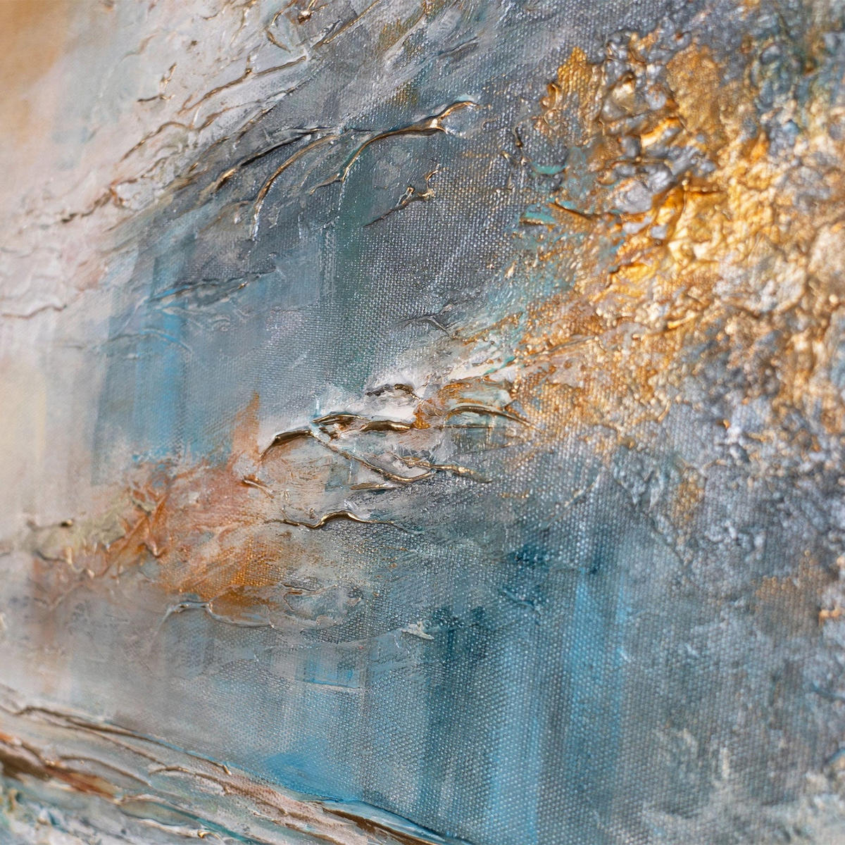 GEMÄLDE Sonnenaufgang am Meer auf Keilrahmen 115x50 cm - Multicolor, Holz (115/50cm) - YS-art gallery