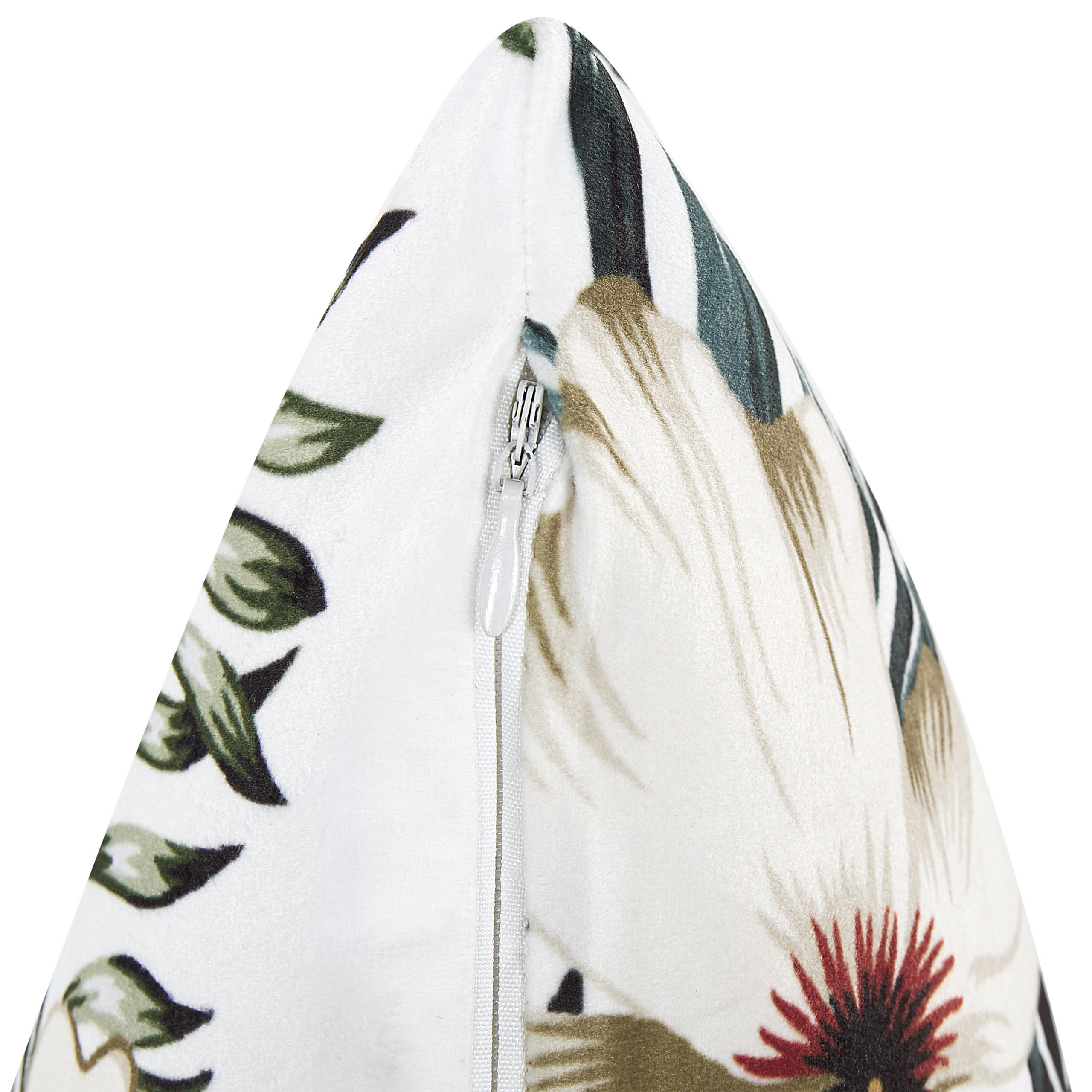 DEKOKISSEN Bunt 45/45 cm Okra - Multicolor, Textil (45/45cm) - Beliani