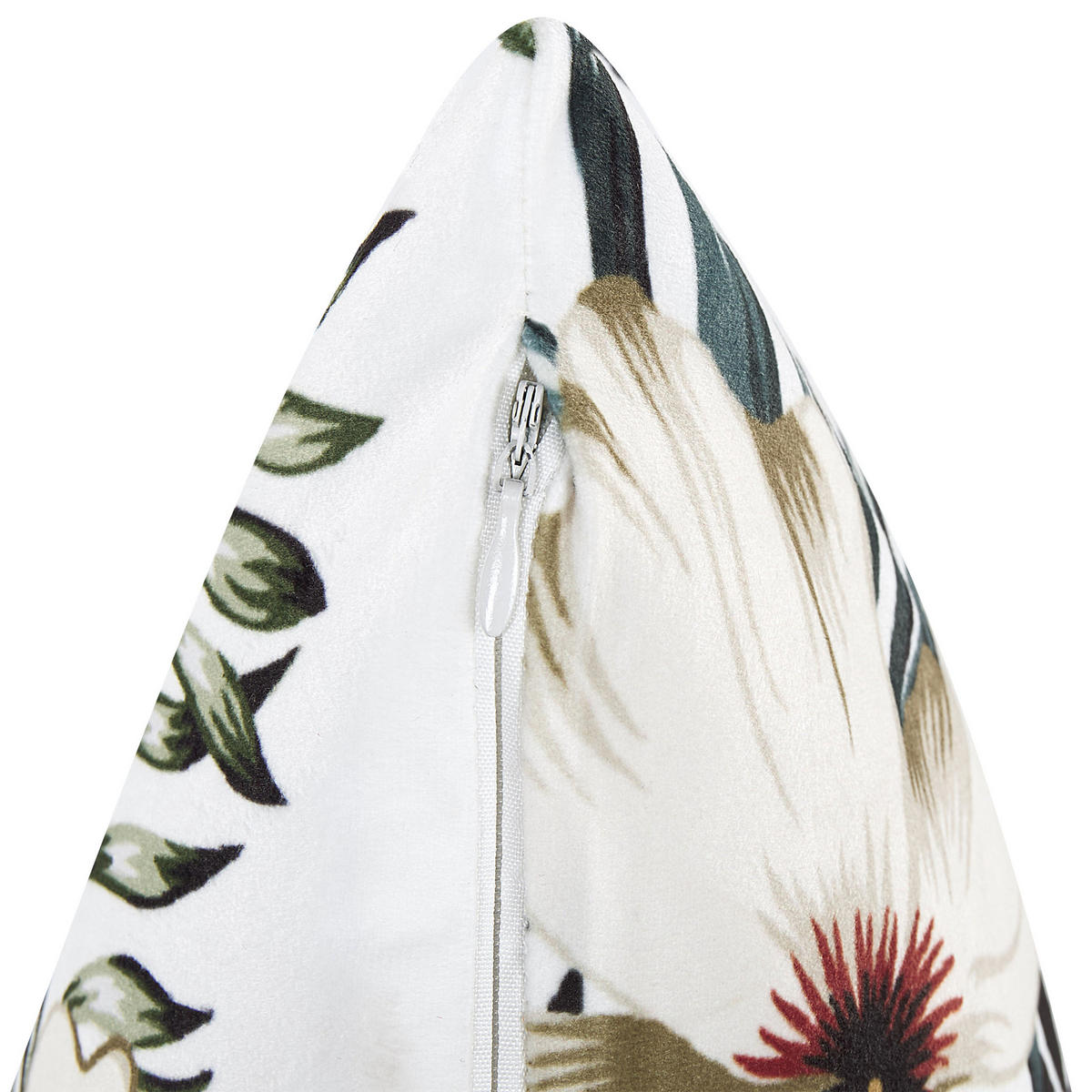 DEKOKISSEN 2er-Set Bunt 45/45 cm Okra - Multicolor, Textil (45/45cm) - Beliani