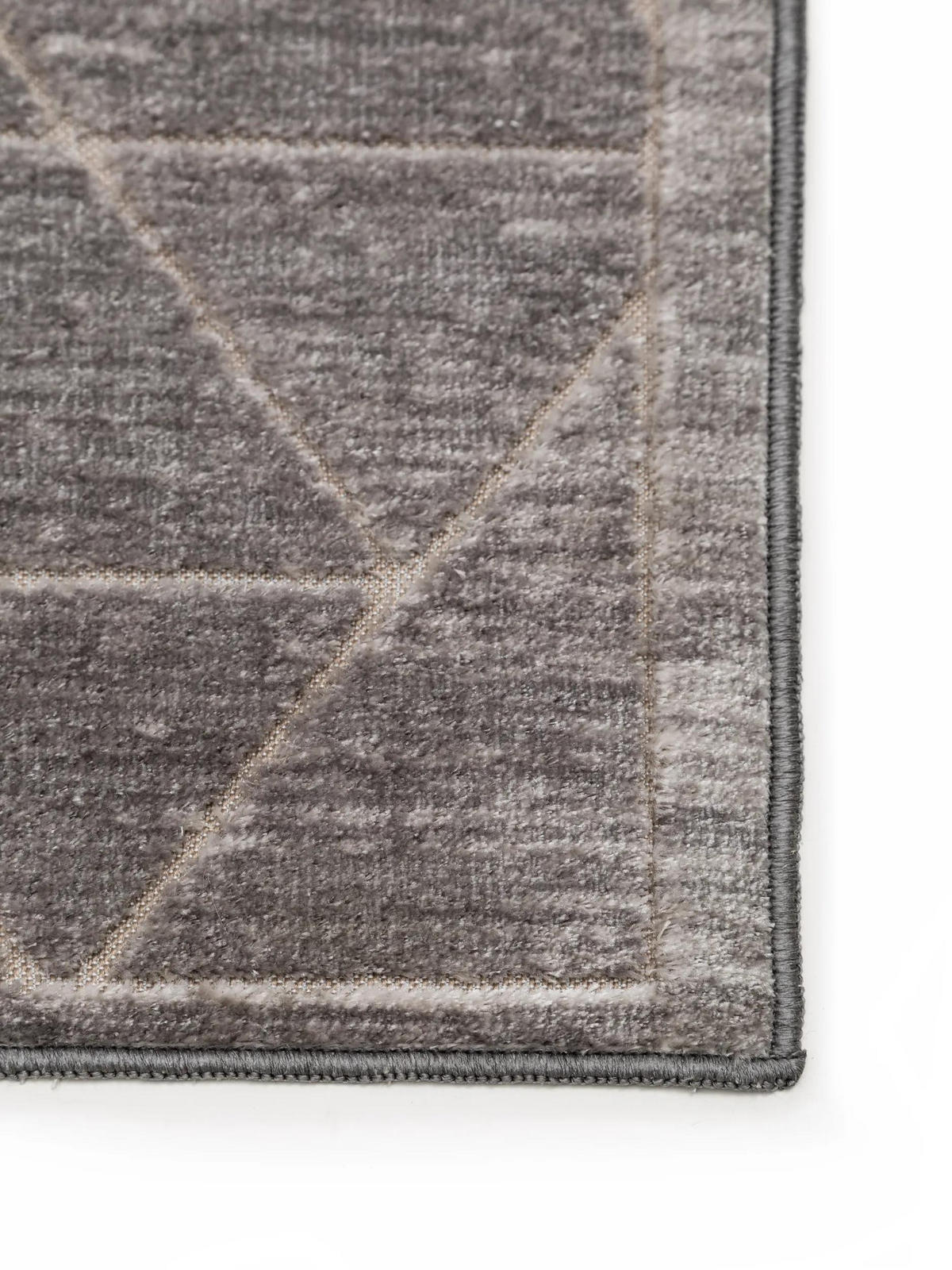 TEPPICH Daisy Grau 100x150 cm - Grau, Kunststoff/Textil (100/150cm) - benuta