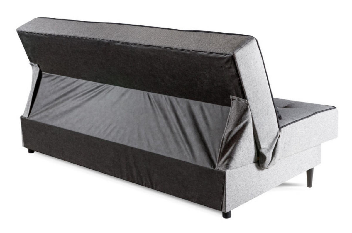 SOFA Grau Bonito Gepolstert - Grau, Naturmaterialen/Textil (199/91/91cm) - Sepro Meble