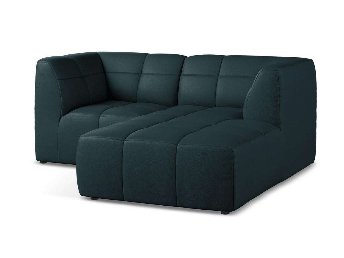 SOFAELEMENT Rechts Bouclé Stoff Grau - Silberfarben/Schwarz, Holzwerkstoff/Kunststoff (101/77/175cm) - Makamii