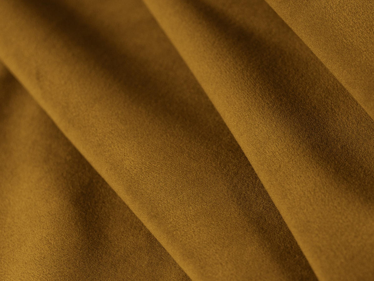 PANORAMASOFA Mamaia aus Samt gelb 6 Sitzplätze - Gelb, Textil (185/75/383cm) - Micadoni