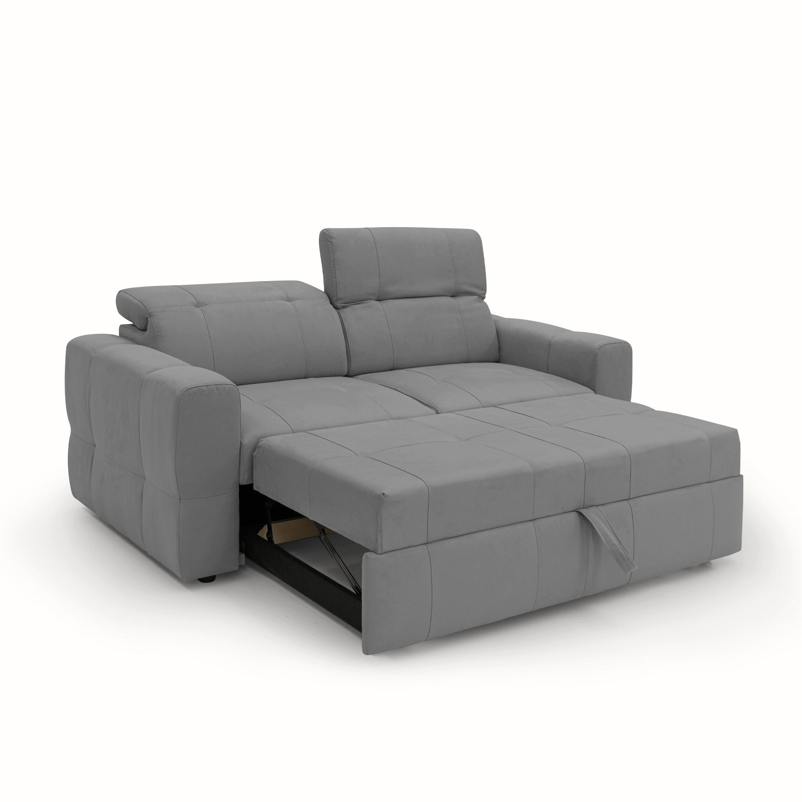 SCHLAFSOFA Kronos - Grau, Textil (173/80/97cm) - Divani.store