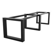 TISCHBEINE Eta Extreme Long Metall Schwarz 300/80/72 cm - Schwarz, Metall (80/72/300cm) - Metalo Pro