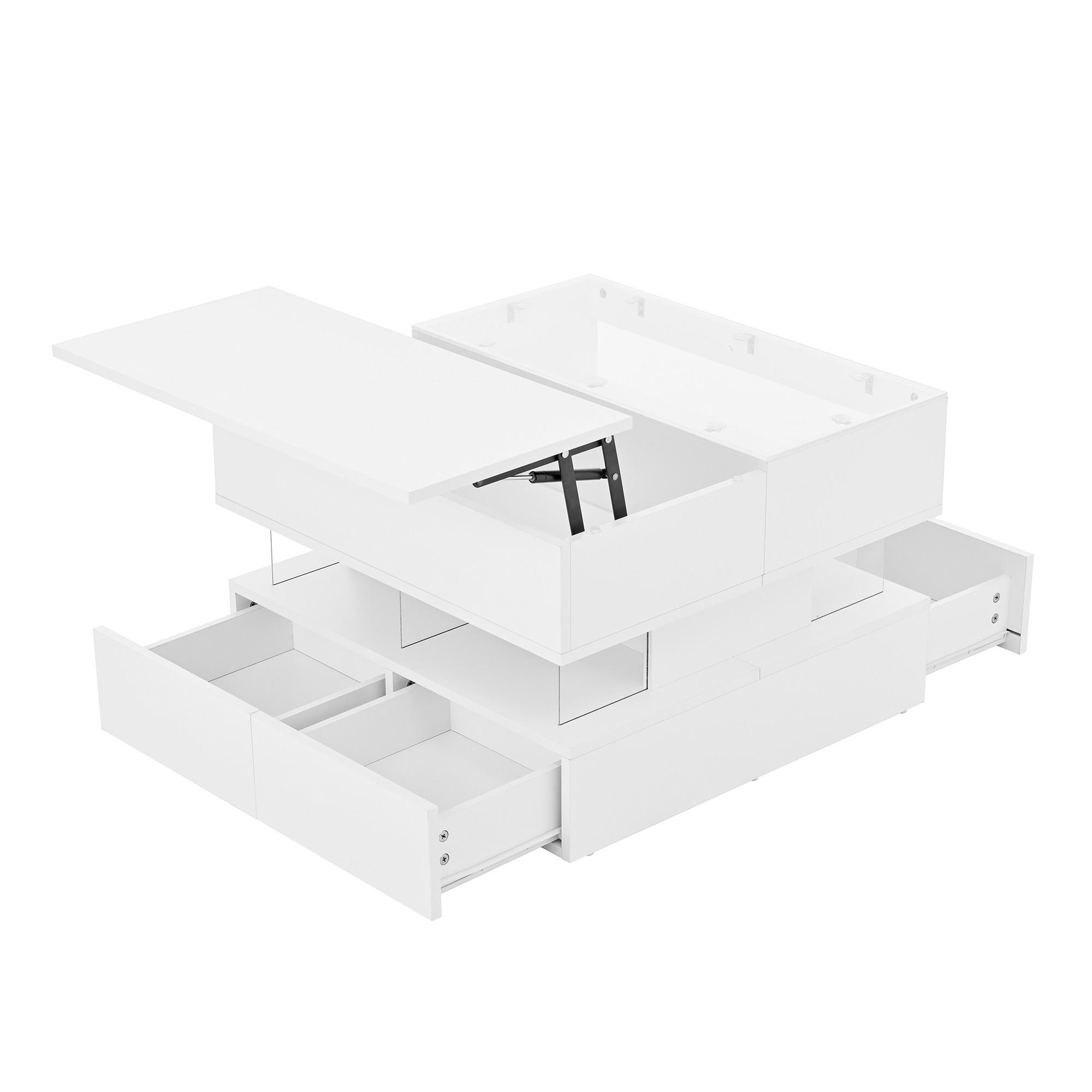 COUCHTISCH Weiß - Weiß, Holzwerkstoff (70/67/57cm)
