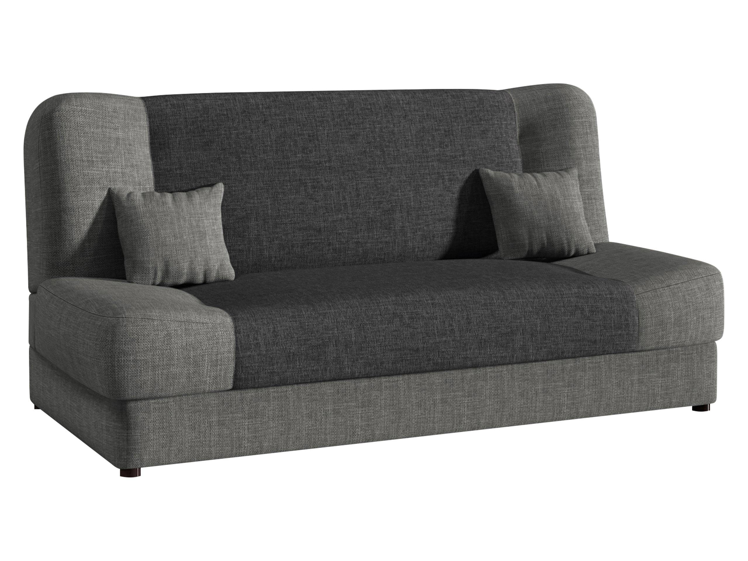 SCHLAFSOFA Jonas - Grau, Holz/Textil (195/86/87cm)