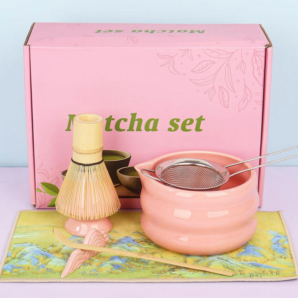 MATCHA Set 7-teilig Rosa - Rosa, Keramik (12.5/13/19.3cm)