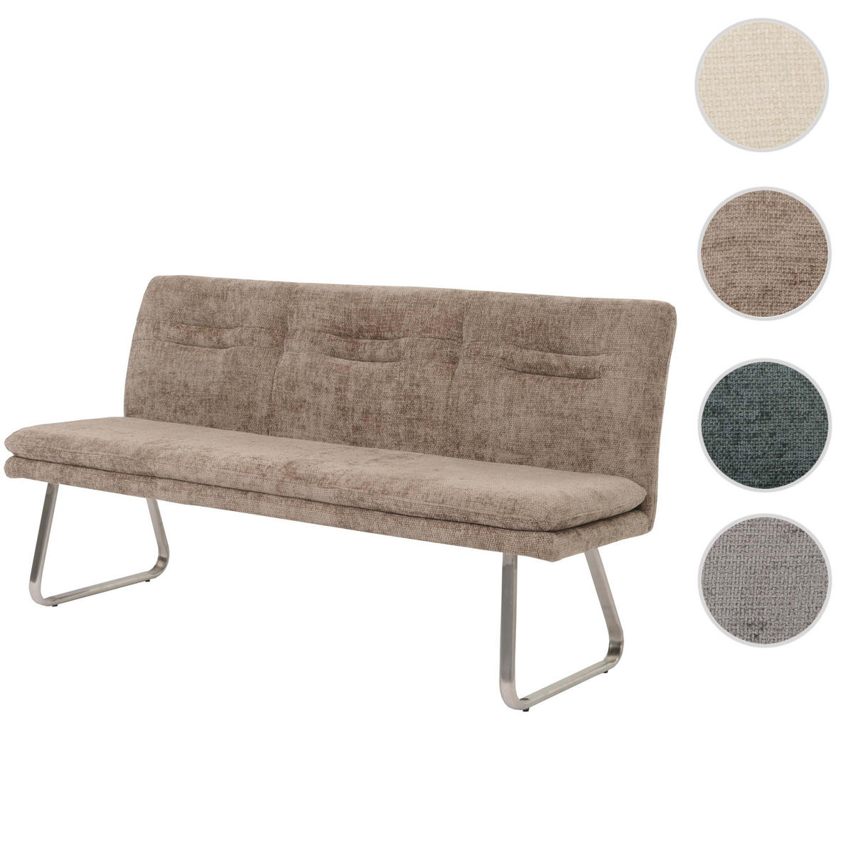 SITZBANK Braun - Braun, Textil (180/93/58cm) - MCW