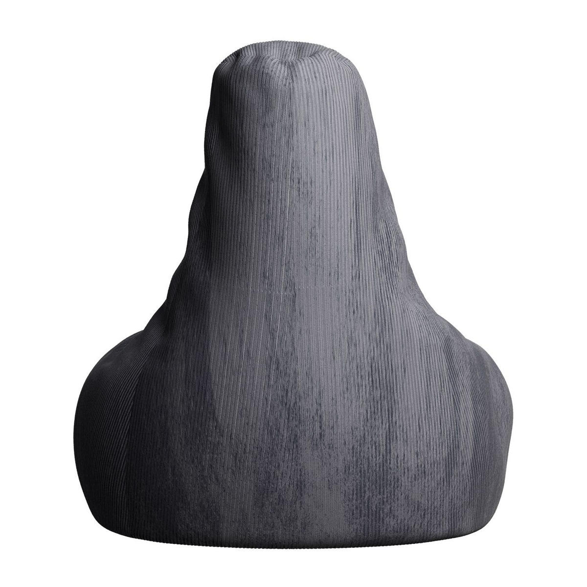 SITZSACK Chillex mit Hocker XL Cord dunkelgrau - Dunkelgrau, Textil (83/103/78cm) - Juskys