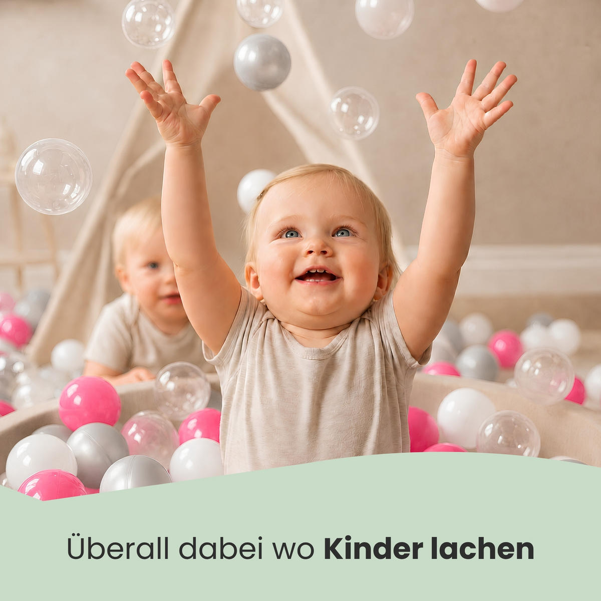 BÄLLEBAD-BÄLLE 50 Stück, Transparent, 5.5 cm - Multicolor, Kunststoff (5.5/5.5/5.5cm) - Littletom