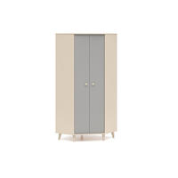 KINDERKLEIDERSCHRANK MEVEL Grau 80x80x190 cm - Grau, Holzwerkstoff (80/190/80cm) - FURNLUX