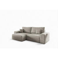 ECKSOFA Arona Xs Mit Schlaffunktion - Beige, Holzwerkstoff/Textil (148/255cm) - Fun Möbel