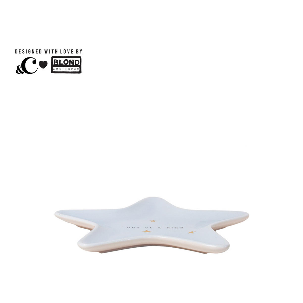 TELLER Einzigartig in Blau - 17cm - Blau, Keramik (0.1/0.1/0.1cm) - Blond Amsterdam