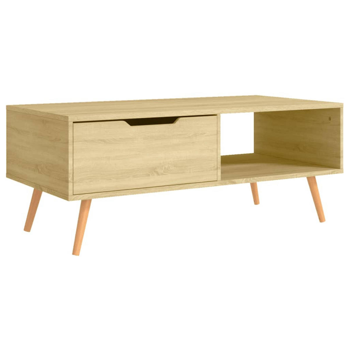 COUCHTISCH Sonoma-Eiche 100x49,5x43 cm Holzwerkstoff - Braun, Holzwerkstoff (100/49.5/43cm) - furnicato