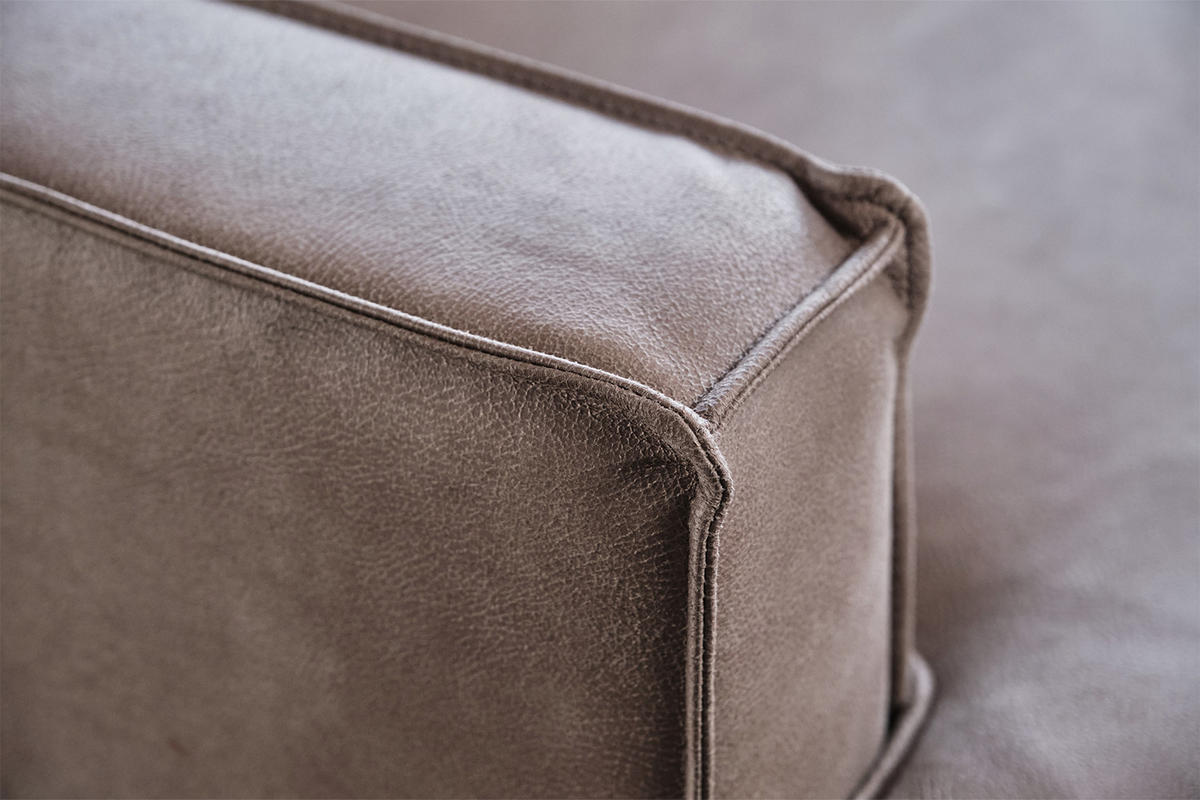 ECKSOFA VILNIUS Anthrazit Kunstleder - Anthrazit/Schwarz, Leder/Textil (286/170cm) - KAWOLA