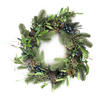 ADVENTSKRANZ Virdis Grün Braun 50/50/15 cm Kunstoff - Braun/Grün, Kunststoff (50cm) - Mondex