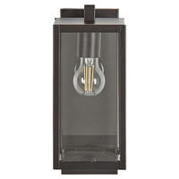 AUSSENWANDLEUCHTE Megget 20/20/33 cm - Schwarz, Metall (20/33/20cm) - Beliani