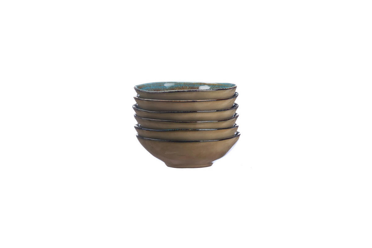 SCHÄLCHEN Island Ø11,5cm - 6er-Set - Land & sea - Braun, Keramik (11.5cm) - Björn