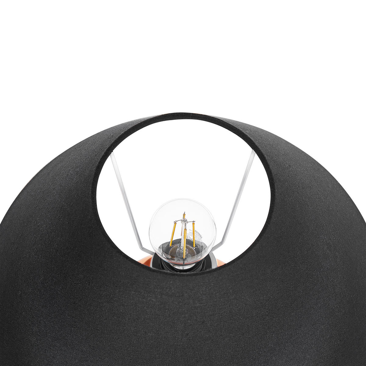 TISCHLAMPE Rodeiro 40/40/52 cm - Orange, Keramik (40/40/52cm) - Beliani