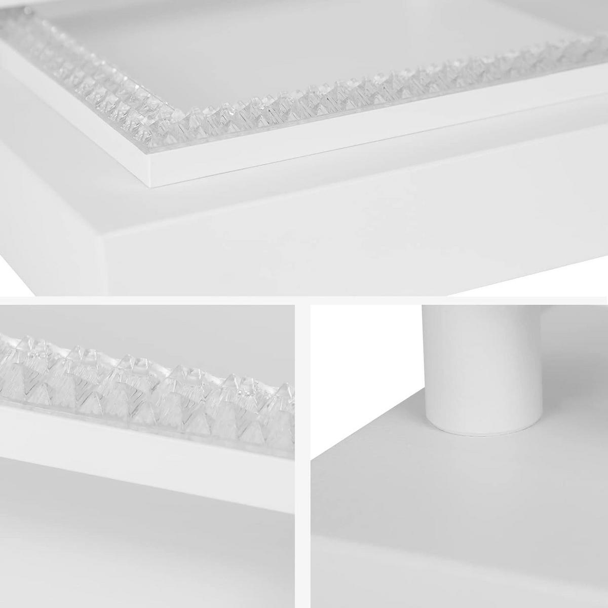 LED-DECKENLEUCHTE Beatrice 57/48/9 cm - Weiß, Metall (57/48/9cm) - Nettlife