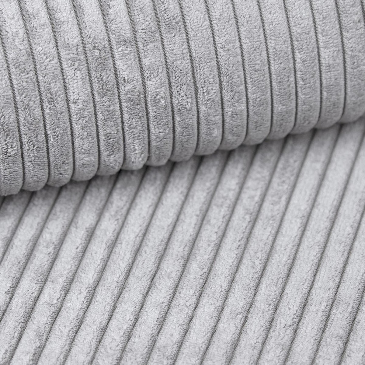 ECKSOFA mit Schlaffunktion und Bettkasten, Hellgrau - Grau, Holzwerkstoff/Textil (220/140cm) - Idohome