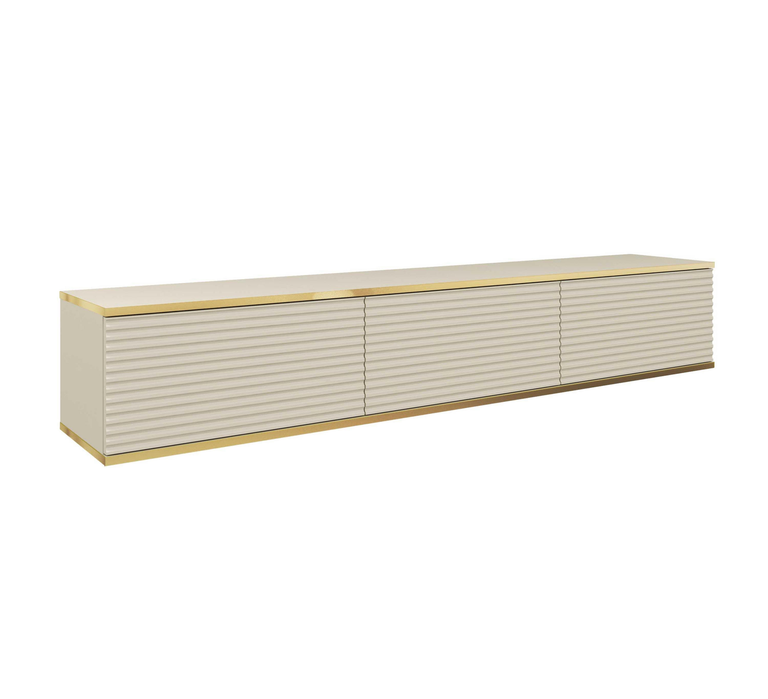 TV-LOWBOARD BEIGE - Beige, Holzwerkstoff (175/30/32cm) - FURNLUX
