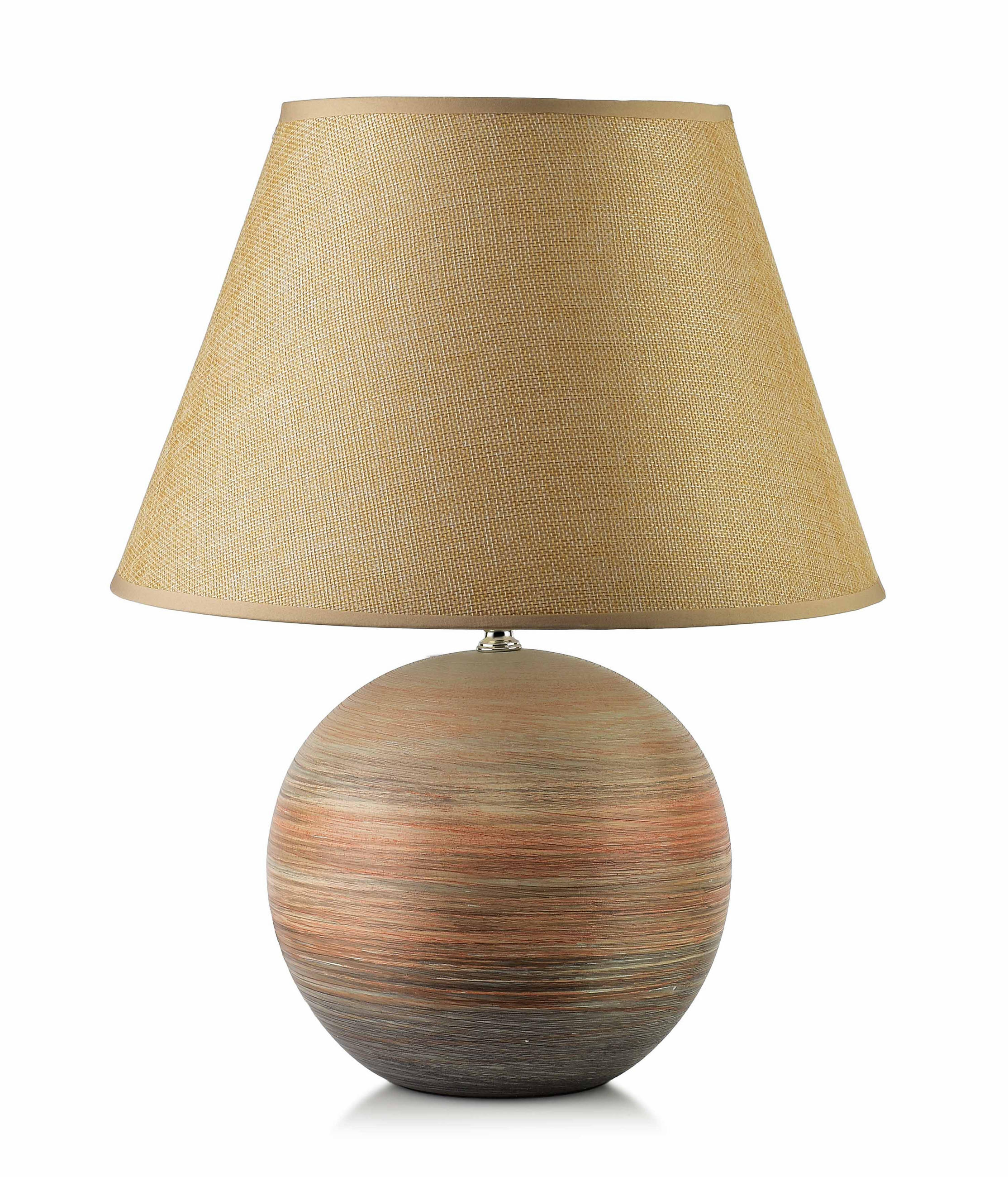 TISCHLAMPE Leti Grau 12/17/26 cm Keramik - Beige, Keramik (12/17/26cm) - Mondex