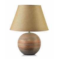 TISCHLAMPE Leti Grau 12/17/26 cm Keramik - Beige, Keramik (12/17/26cm) - Mondex