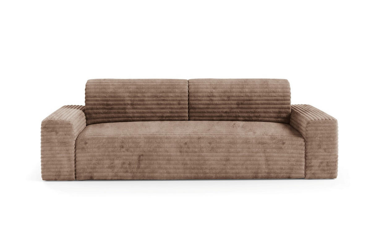 SCHLAFSOFA mit Bettkasten Beige - Beige/Schwarz, Holz/Holzwerkstoff (260/70/102cm) - Furnisell