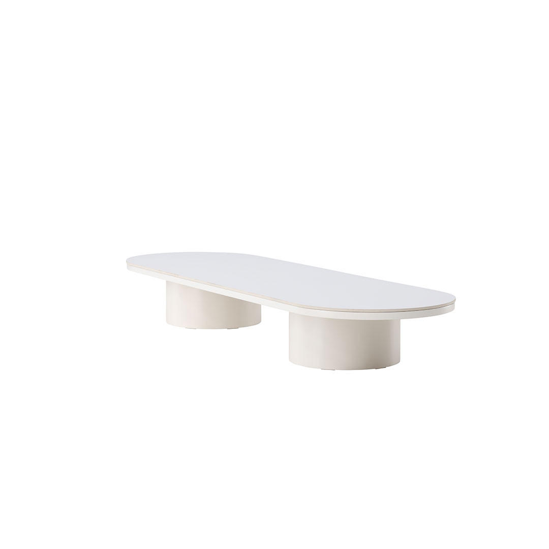 COUCHTISCH, Narvik, Beige, MDF, 60 x 190 x 25 cm - Beige, Holzwerkstoff (190/60/25cm) - ebuy24