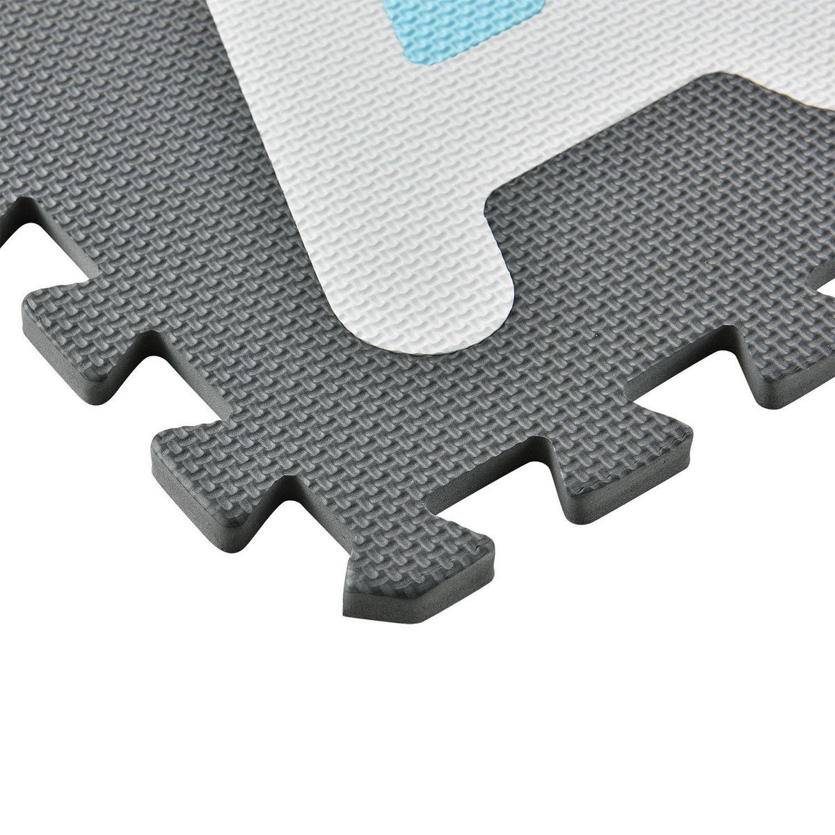 KINDER PUZZLEMATTE Noah (36 Teile) - Blau, Kunststoff (189/1/189cm) - Juskys