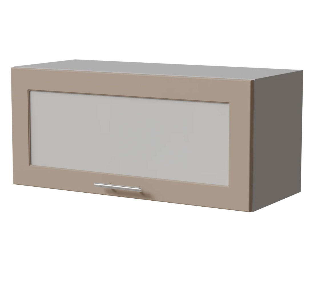 KLAPPHÄNGESCHRANK Brerra W4BS/80 WKF Grau / RAL 1019 graubeige Matt 80 / 32,5 / 36cm - Graubraun/Grau, Holz/Holzwerkstoff (80/36/32.5cm) - Feldmann-Wohnen